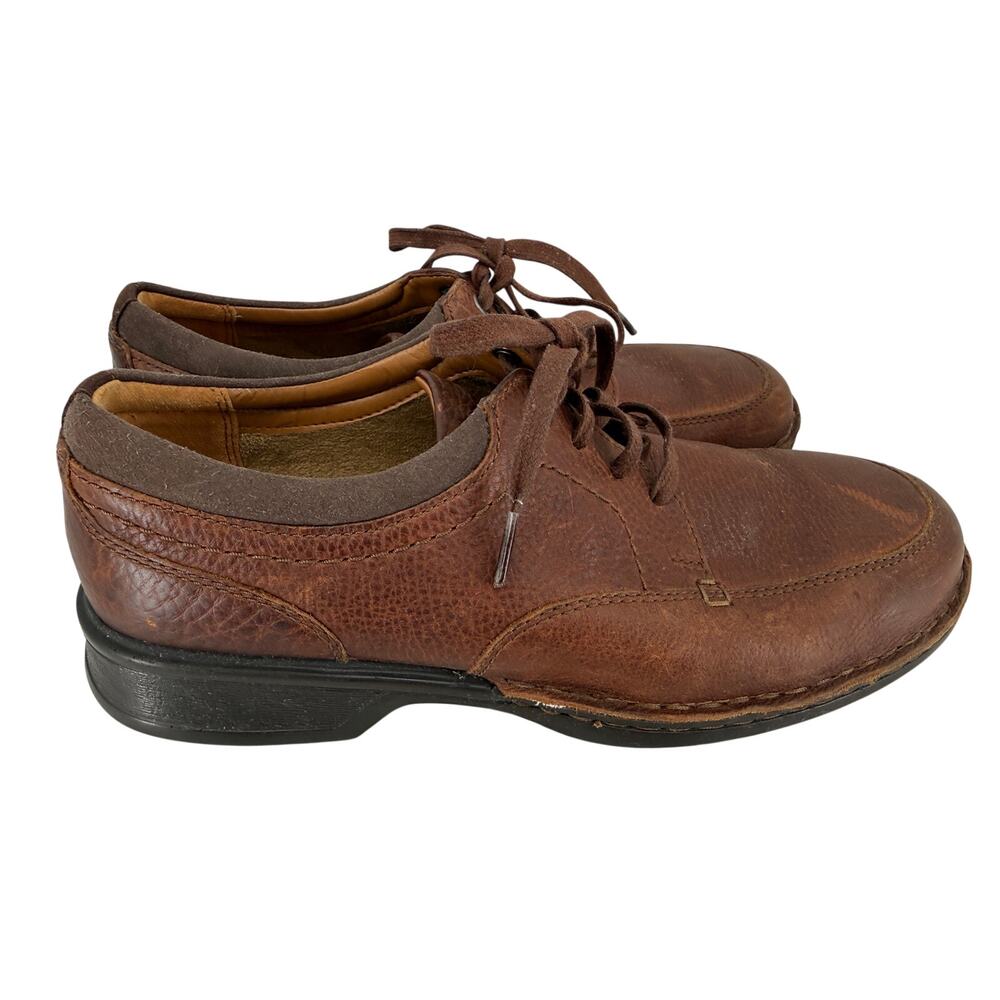 Collection by Clarks Men's 9.5M Brown Leather Oxford Comfort Shoes Cushion Soft